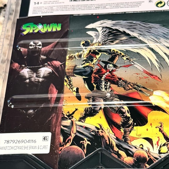 DC Comics Spawn She-Spawn Curse Action Figures - NEW with stand & comic book - Picture 4 of 4